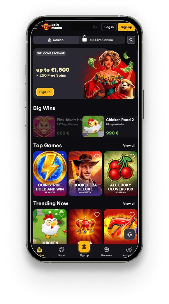 Spinmacho application